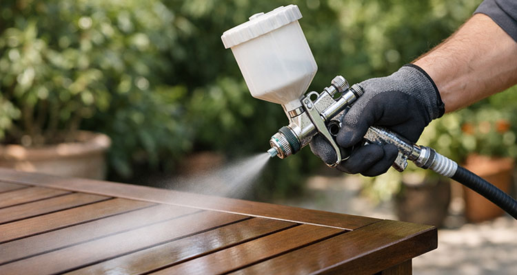 Verniciatura articoli da giardino e strutture esterne